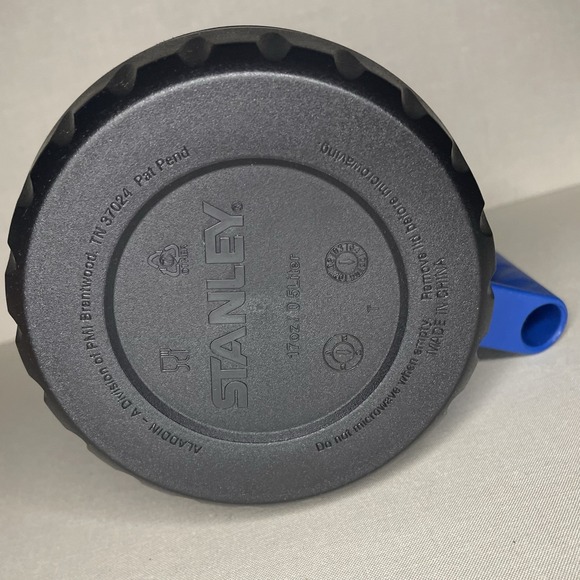 Stanley 17oz Insulated Food Jar Soup Mug w Handle Lid & Sliding Spoon Blue - Picture 10 of 10